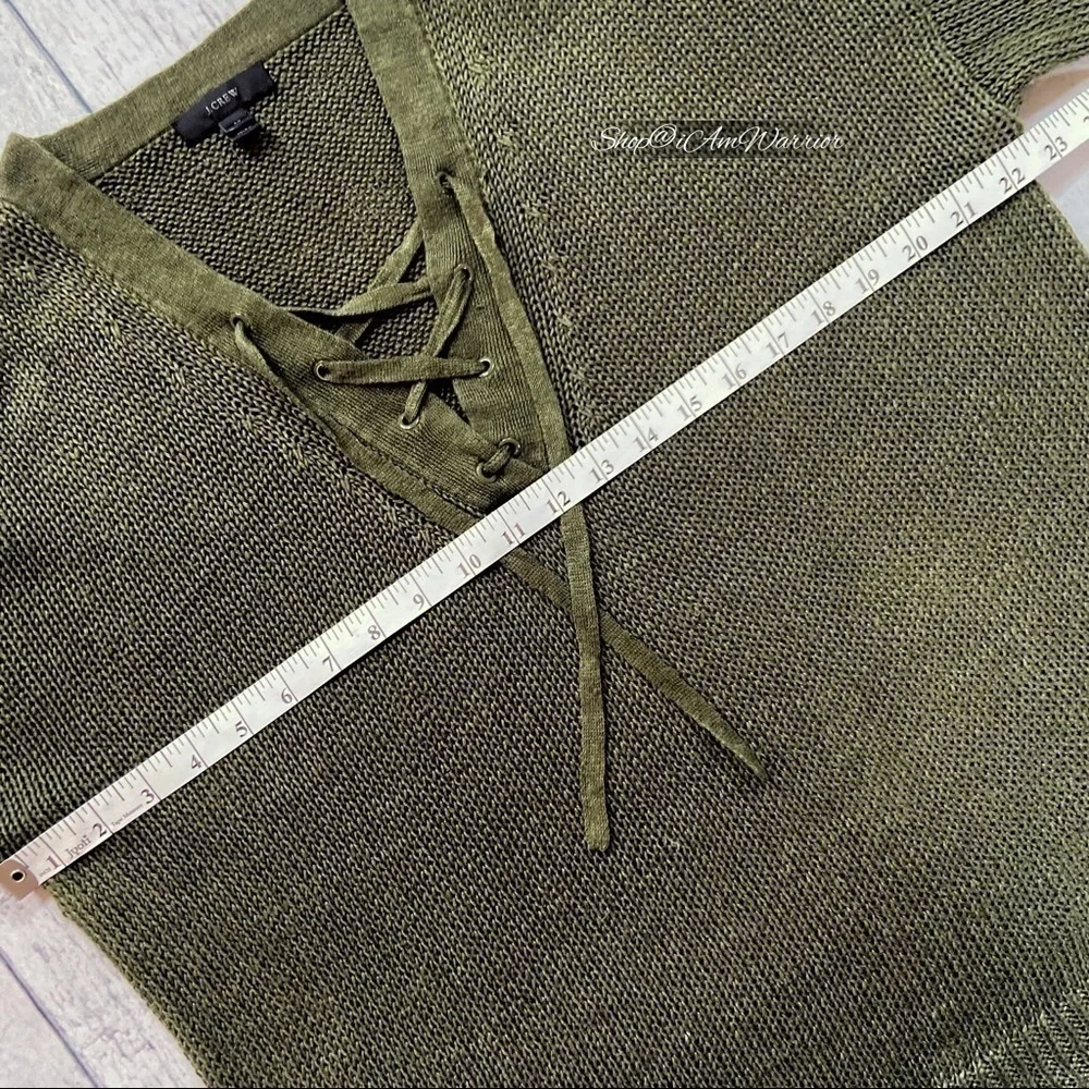 J.Crew lace-up pullover in seaweed green *shop@iamwarrior